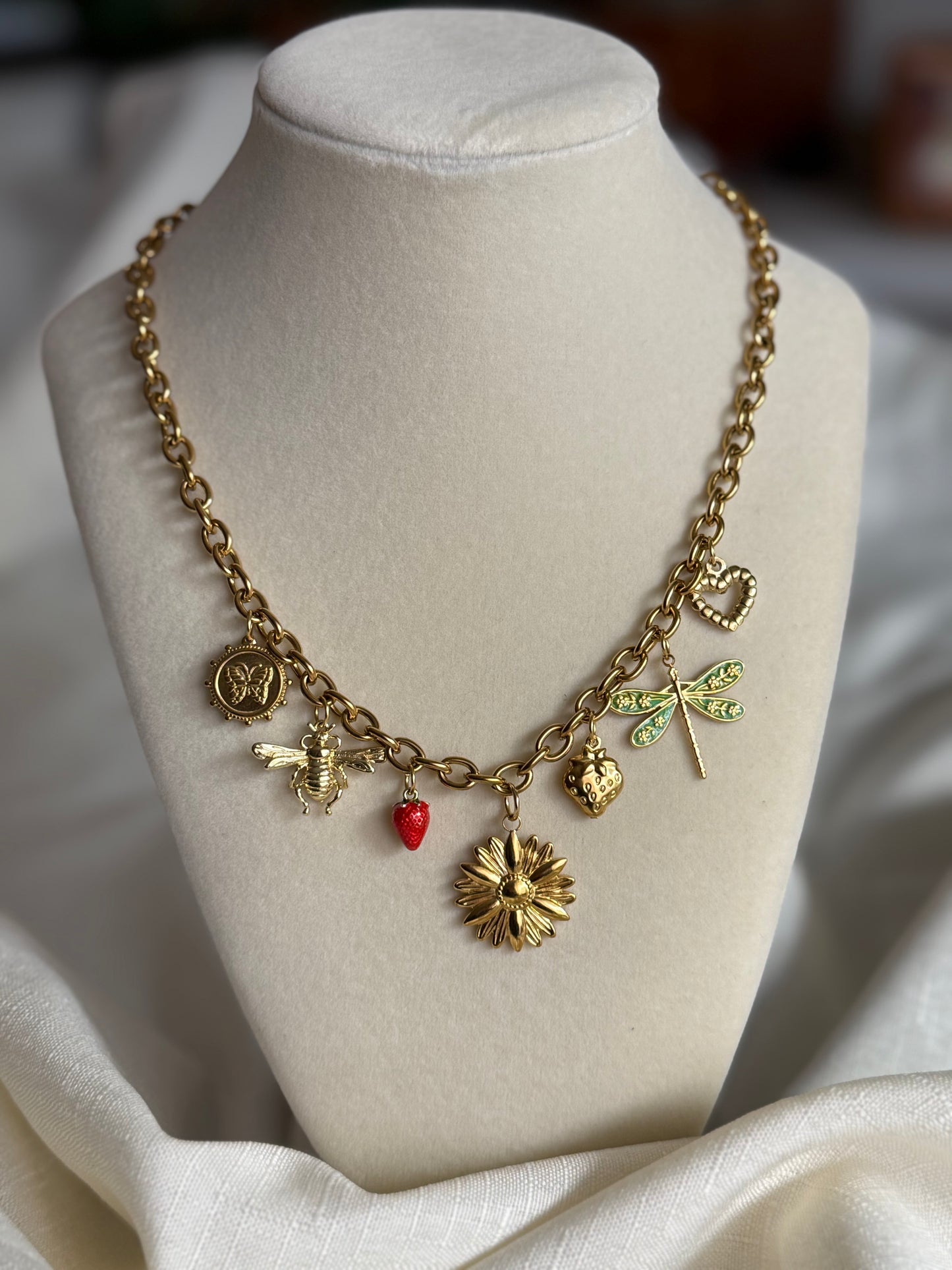 Earthy Girl Charm Necklace