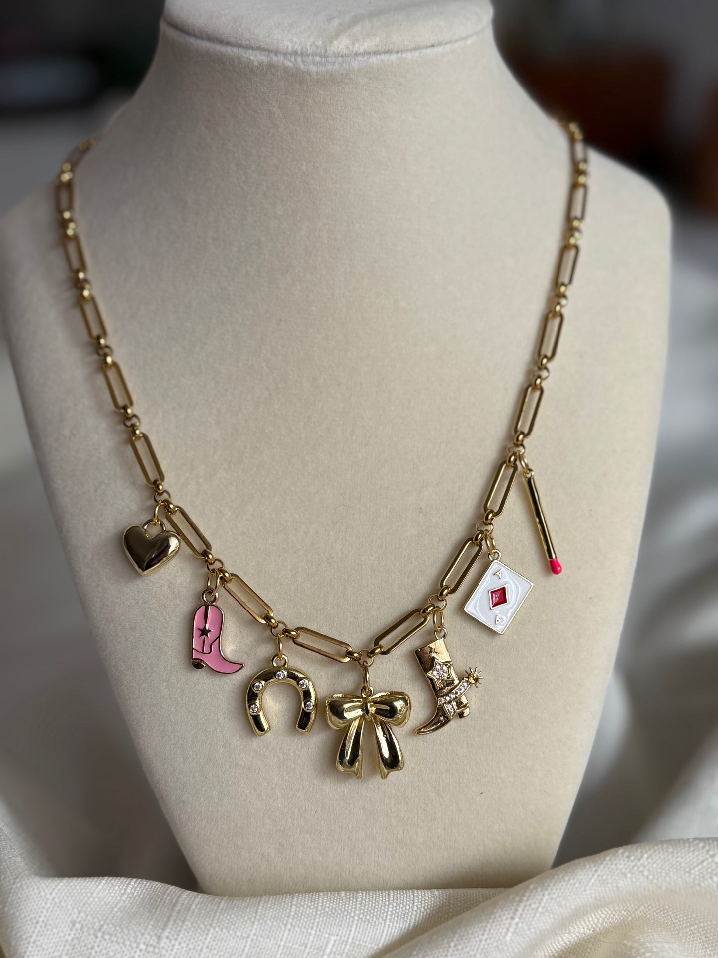 Cowgirl Up Charm Necklace