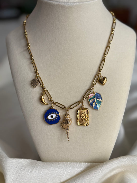 True Blue Charm Necklace
